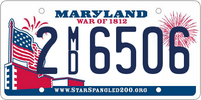 MD license plate 2MD6506