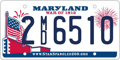 MD license plate 2MD6510