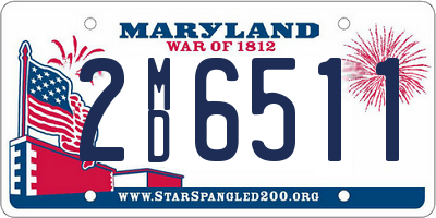 MD license plate 2MD6511