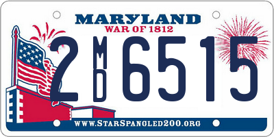 MD license plate 2MD6515