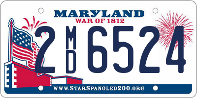 MD license plate 2MD6524