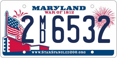 MD license plate 2MD6532