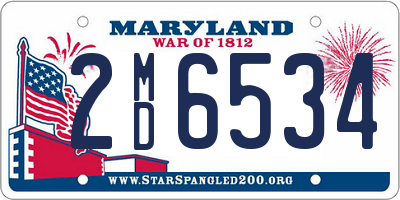 MD license plate 2MD6534