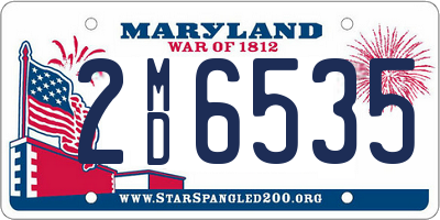 MD license plate 2MD6535