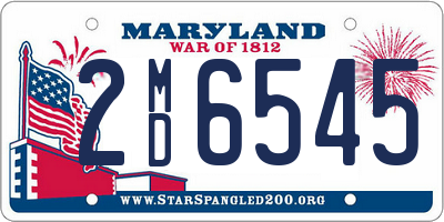 MD license plate 2MD6545