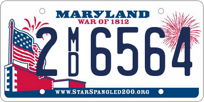 MD license plate 2MD6564