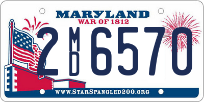 MD license plate 2MD6570