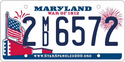 MD license plate 2MD6572