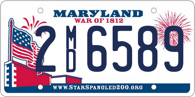 MD license plate 2MD6589