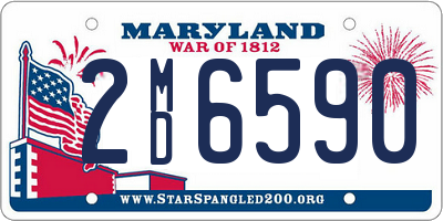 MD license plate 2MD6590