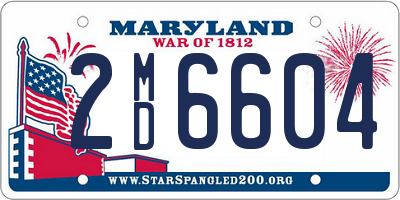 MD license plate 2MD6604