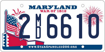 MD license plate 2MD6610