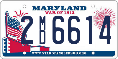 MD license plate 2MD6614