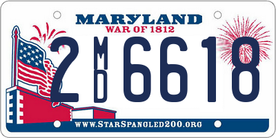 MD license plate 2MD6618