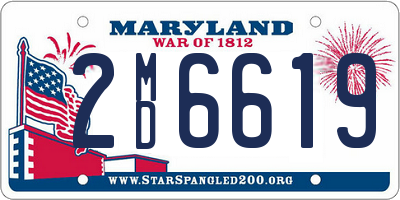 MD license plate 2MD6619