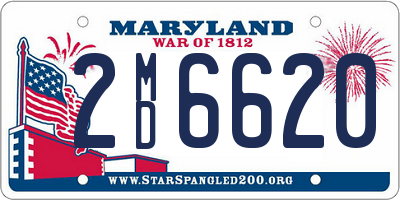 MD license plate 2MD6620