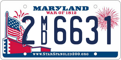 MD license plate 2MD6631