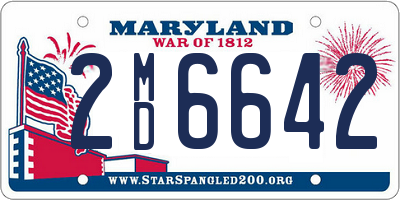 MD license plate 2MD6642