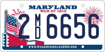 MD license plate 2MD6656