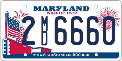 MD license plate 2MD6660