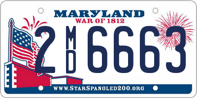 MD license plate 2MD6663