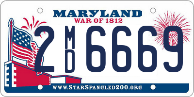 MD license plate 2MD6669