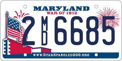 MD license plate 2MD6685