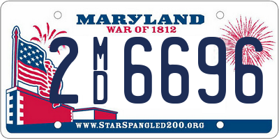 MD license plate 2MD6696