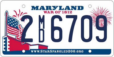 MD license plate 2MD6709