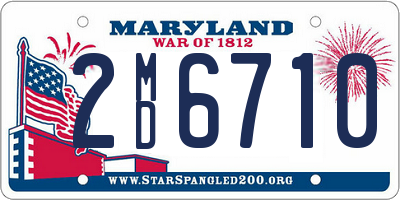 MD license plate 2MD6710