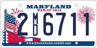 MD license plate 2MD6711