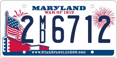 MD license plate 2MD6712