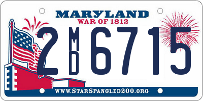 MD license plate 2MD6715