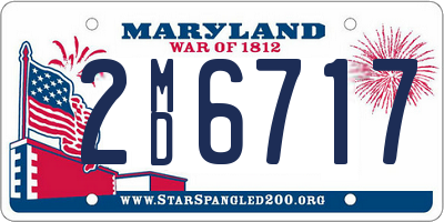 MD license plate 2MD6717