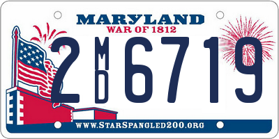 MD license plate 2MD6719