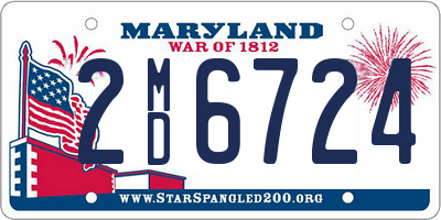 MD license plate 2MD6724