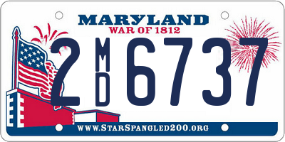 MD license plate 2MD6737