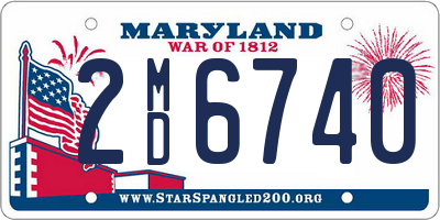 MD license plate 2MD6740