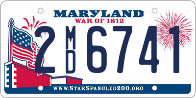 MD license plate 2MD6741