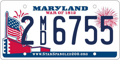 MD license plate 2MD6755