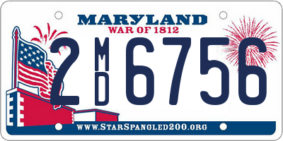 MD license plate 2MD6756