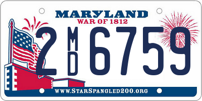 MD license plate 2MD6759