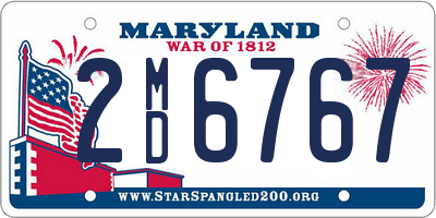 MD license plate 2MD6767