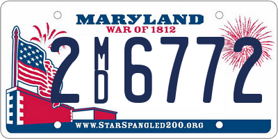 MD license plate 2MD6772