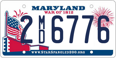 MD license plate 2MD6776