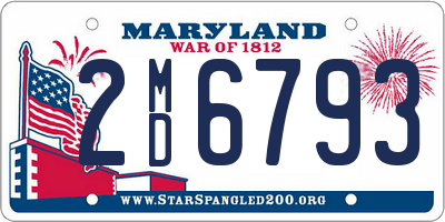 MD license plate 2MD6793