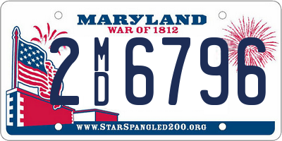 MD license plate 2MD6796