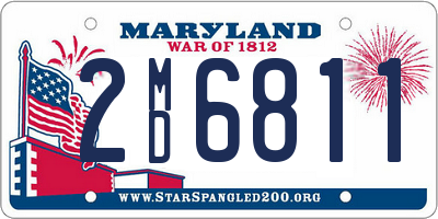 MD license plate 2MD6811