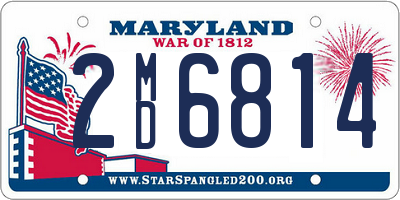 MD license plate 2MD6814