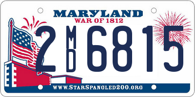 MD license plate 2MD6815